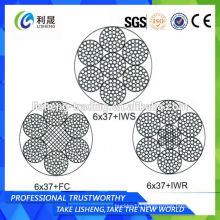 6x37+FC 6x37+IWS 6x37+IWR Motorcycle Control Galvanized Wire Rope